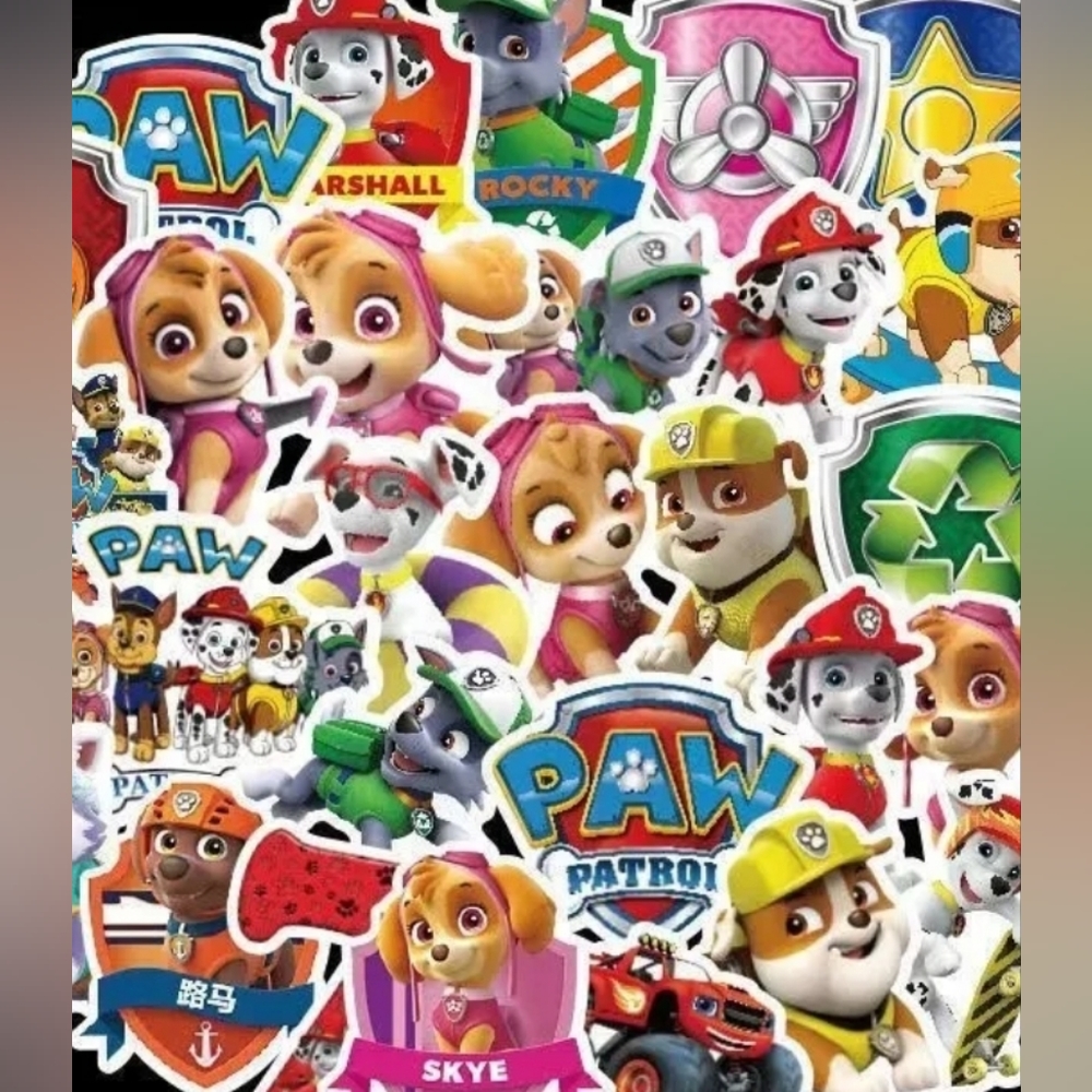 Paw Patrol Mix Stickers 1 Pack of 20 random stickers Decals